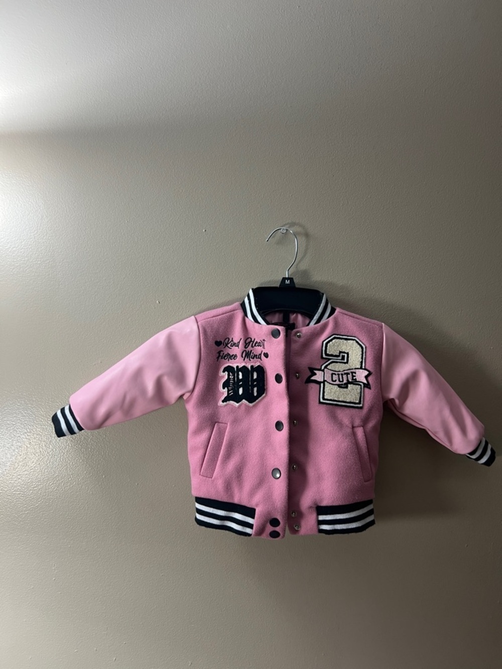 NYC Pink and Black Logo Labeled Jacket